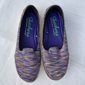 Sketchers Memory Foam Sneakers Size 10 Multi-Color